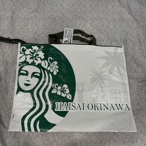 Starbucks Haisai Okinawa canvas tote bag Carry On Size XL With Zipper